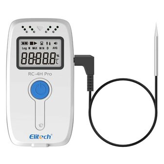 Elitech RC-4Pro-HC temperatuur- en luchtvochtigheid datalogger met externe sensor